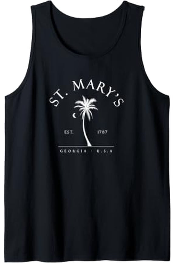 St Mary'S Palm Tree Swimming Scuba Ga Tank Top Size S-3XL