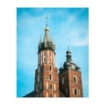 thumbnail image 1 of St. Mary's Basilica, Kraków 02 - Kraków Małopolskie Poland Photography Architecture City Vintage Travel Poster Scenic Cityscape Unframed Wall Art Print 36 x 48 inches, 1 of 13