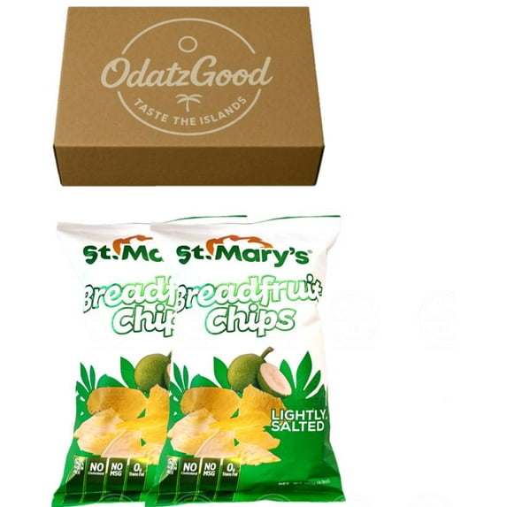 St. Mary’s Breadfruit Chips 4.9oz (140g) 2-Pack – Product of Jamaica – Curated & Packaged by ODatzGood