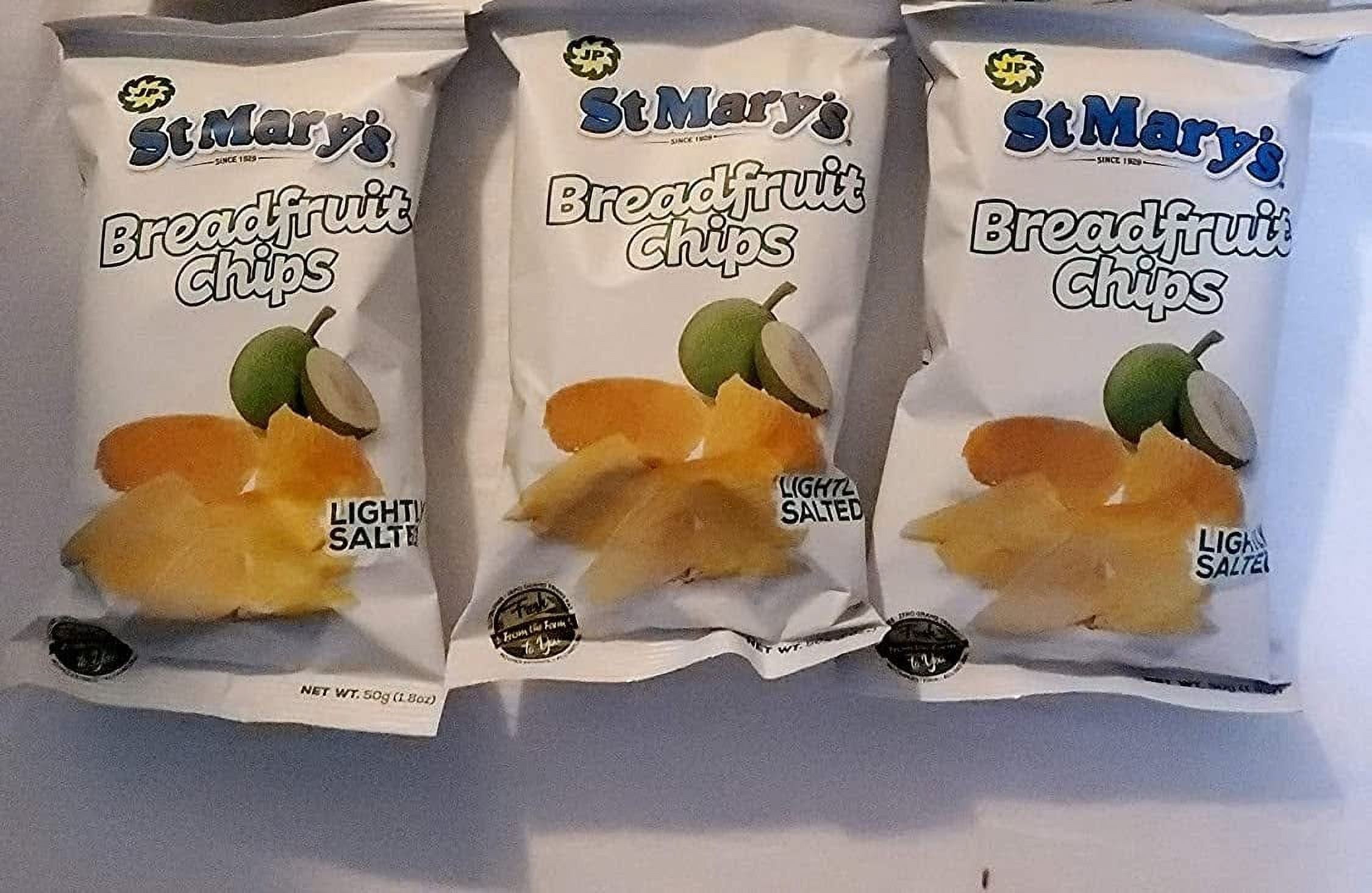St Mary's Breadfruit chips MMF7 lightly salted (pack of 3)