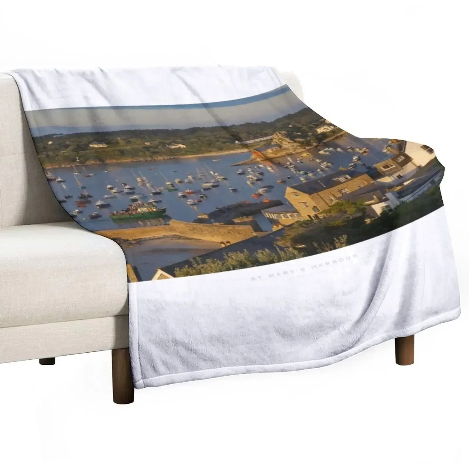 St Mary's Isles of Scilly Throw Blanket Sleeping Bag Travel