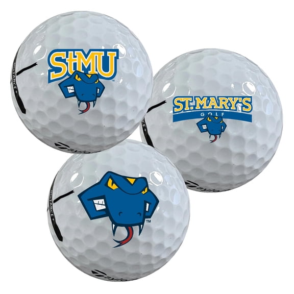 St. Mary's University Rattlers Logo Edition Taylormade Distance+ Golf Balls 12-Pack (Dozen)