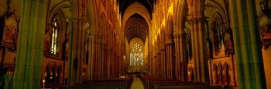St Marys Cathedral Sydney New South Wales United Kingdom Australia Canvas Art - Panoramic Images (36 x 12)