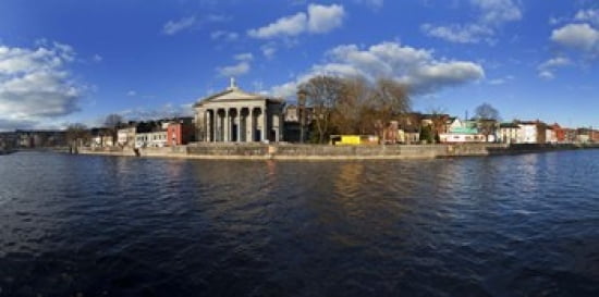 St Marys Church beside the River Lee Cork City Ireland Canvas Art - Panoramic Images (24 x 12)
