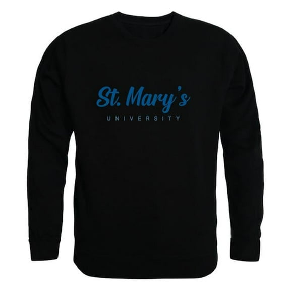 St. Marys College Rattlers Script Crewneck Sweatshirt, Black - Large