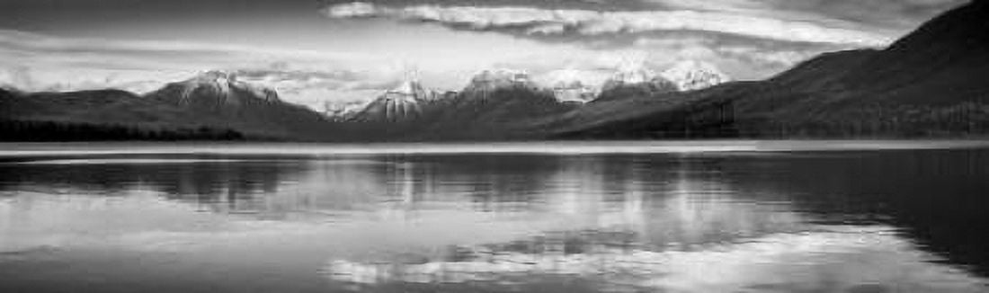 St Marys Lake Canvas Art - John Stalowy (8 x 24)