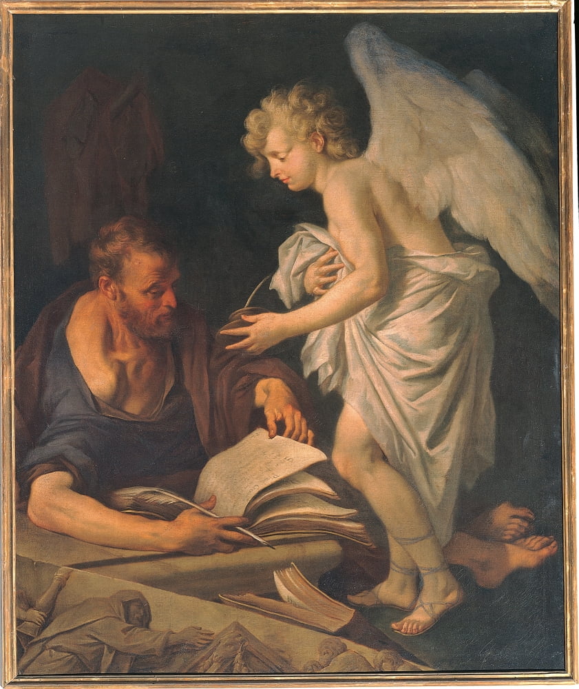 St Matthew And The Angel Canvas Art - (24 x 36)