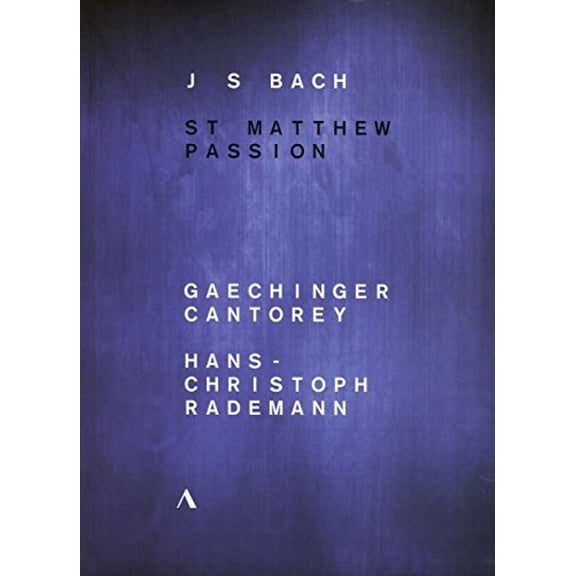 Accentus - St Matthew Passion [DIGITAL VIDEO DISC]