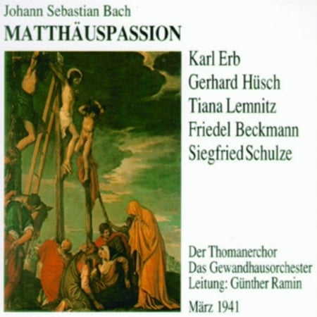 St Matthew Passion (Lemnitz/beckmann/erb/husch, Ramin) (Audiobook)