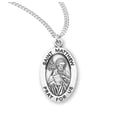 thumbnail image 1 of St. Matthew Sterling Silver Medal Necklace, 1 of 10