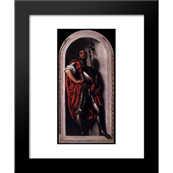 St Mennas 20x24 Framed Art Print by Paolo Veronese