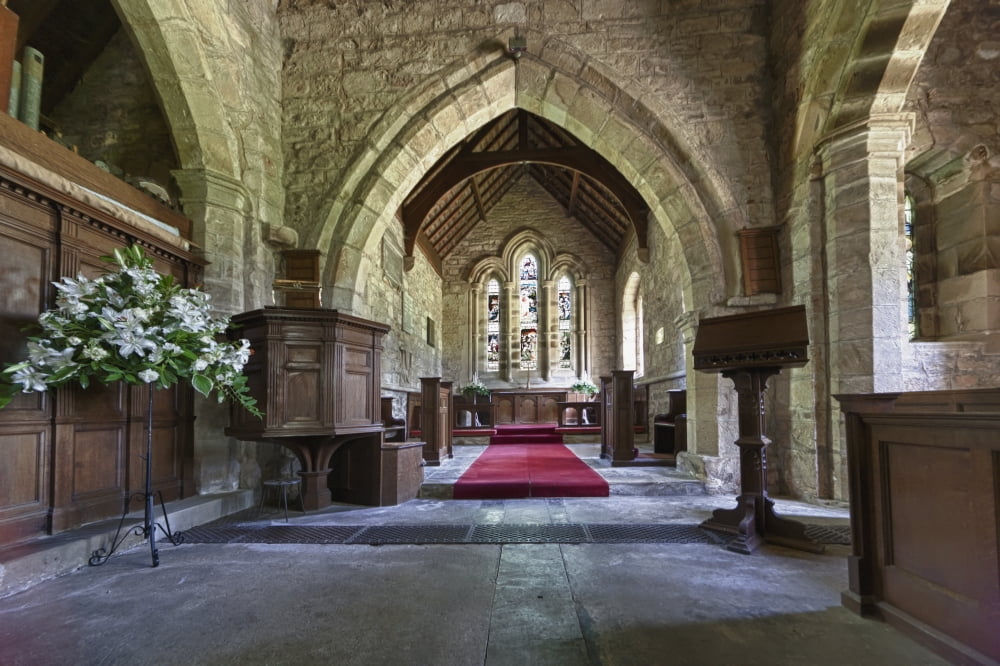 St Michael And All Angels Church Ingram Northumberland England Canvas Art - John Short Design Pics (38 x 24)