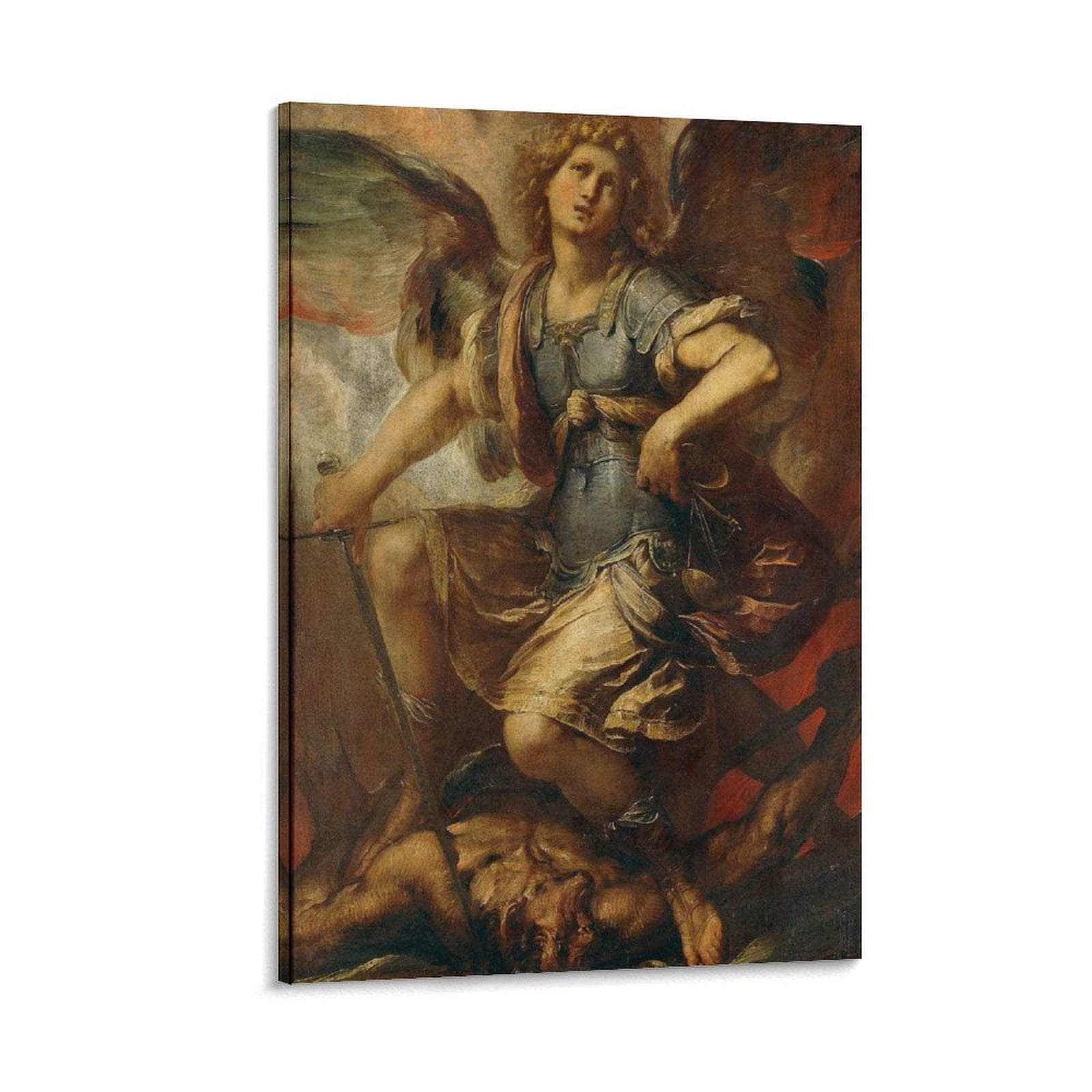 St. Michael Archangel Wall Art Poster Gifts Bedroom Prints Home Decor ...