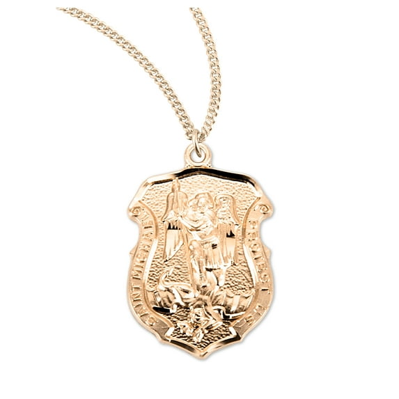 St. Michael Gold Medal Necklace