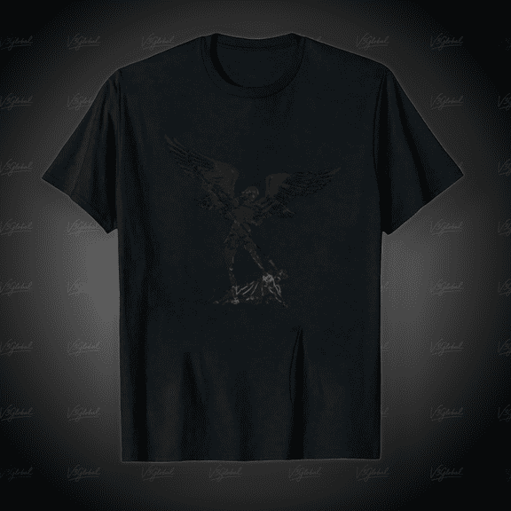 St Michael Powerful Christian Protector Black Design Unisex T-Shirt, for Men & Women, up to Size 5XL