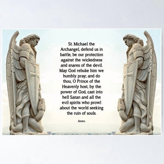 St. Michael Prayer 3 Poster, Poster Only