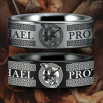 St. Michael Tungsten Carbide Ring
