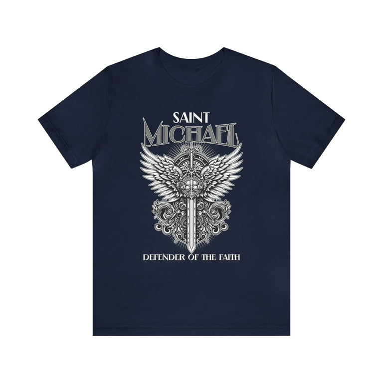 Saint Michael Warrier Angels Tシャツ L St Saint Michael the Archangel Catholic Angel Warrior T