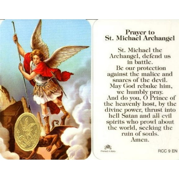 St. Michael the Archangel Prayer Card (RCC 9E)