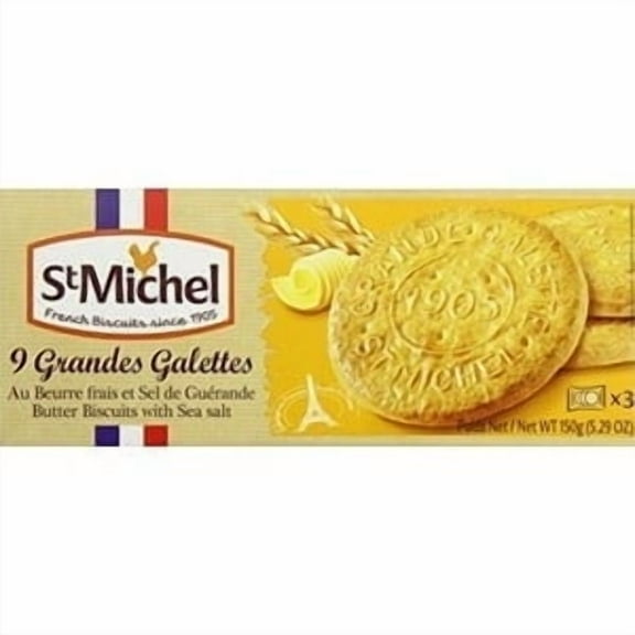 St Michel La Grande Galette Salted Butter Cookies (12x5.29 Oz)