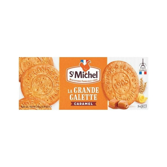 St. Michel Galettes Grande Caramel Natural 5.29 oz (Pack of 12)