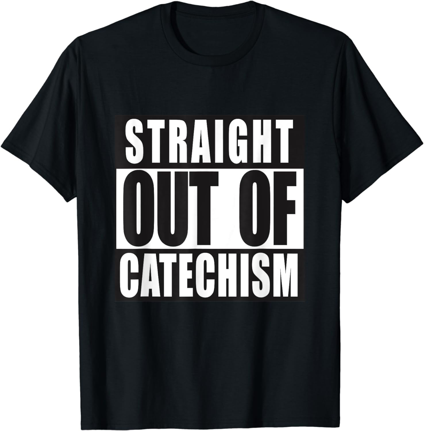 St. Nectarios Orthodox Church Straight out of Catechism Cotton TShirt