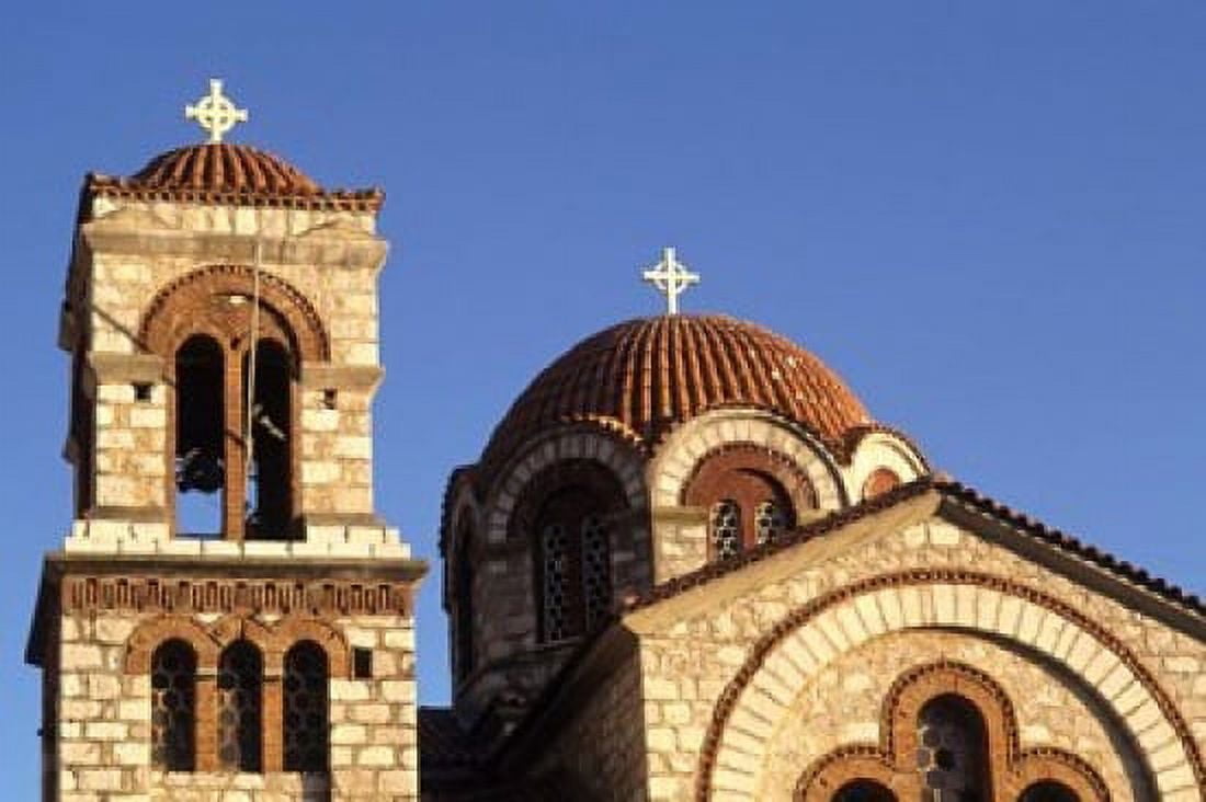 St Nicholas Greek Orthodox Church Delphi Greece Canvas Art - Bill Bachmann DanitaDelimont (37 x 25)