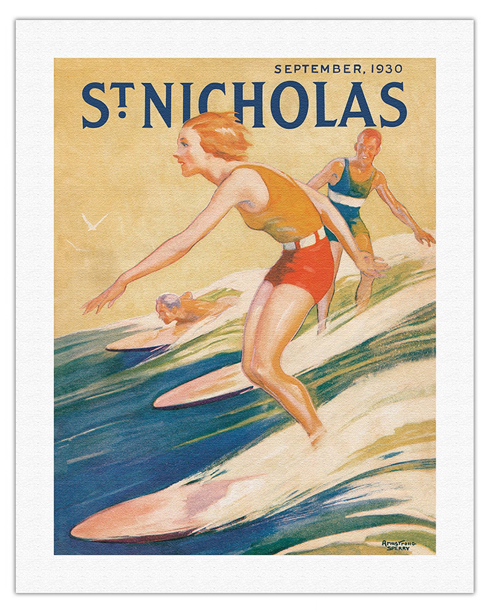 Nicholas September St. Nicholas - September 1930 Issue - Vintage Magazine Cover by ...