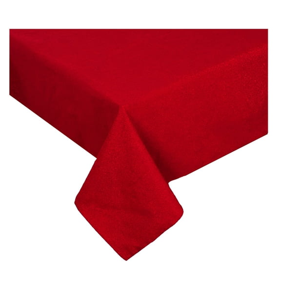 St Nicholas Shimmer Red Christmas Tablecloth Sparkle(60 x 120 Rectangle)