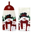 thumbnail image 1 of St. Nicholas Square Christmas Kitchen Towels, 2-Pack Tie-Top Button Loop, 1 of 7
