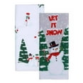 thumbnail image 1 of St. Nicholas Square Kitchen Towels, Set of 2, Snowman Let It Snow, Absorbent Cotton, 1 of 4