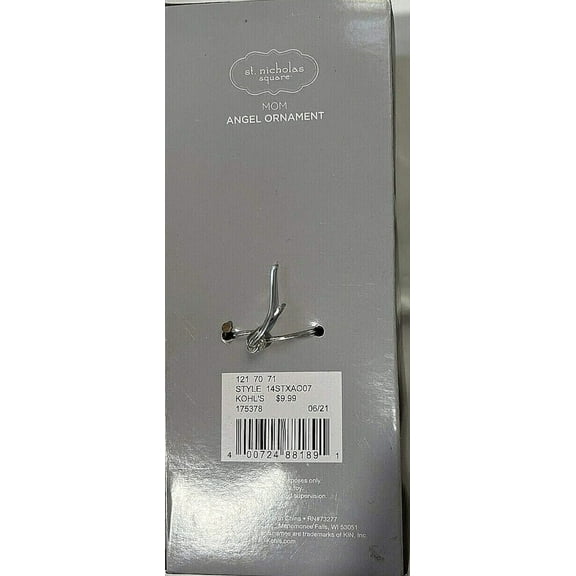 Mom Angel Ornament 5in Merry Angel in Box