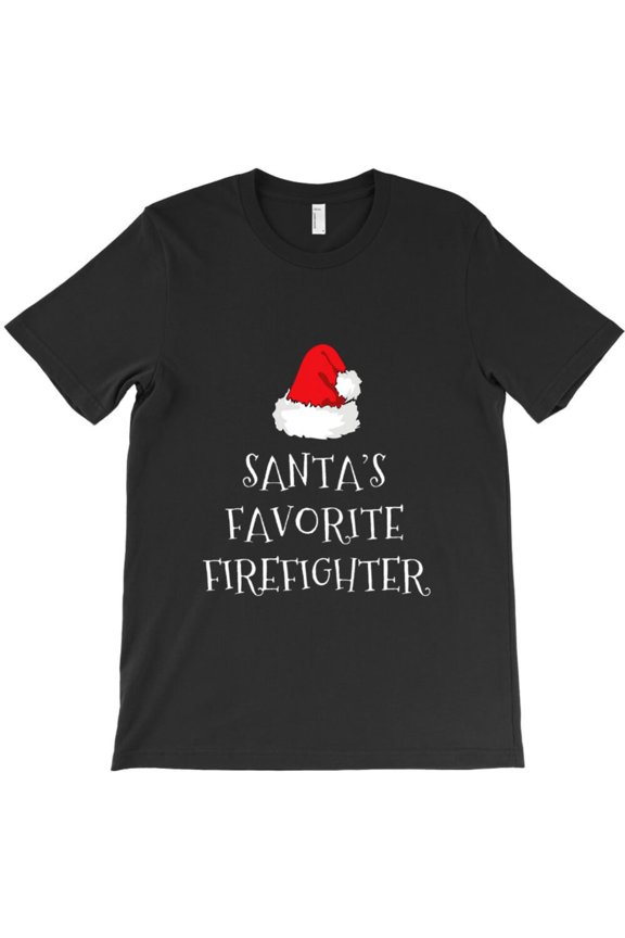 St. Nick's Favorite Firefighter Funny Christmas Gift Fireman Holiday Graphic T-Shirt G5687, Up to 5XL
