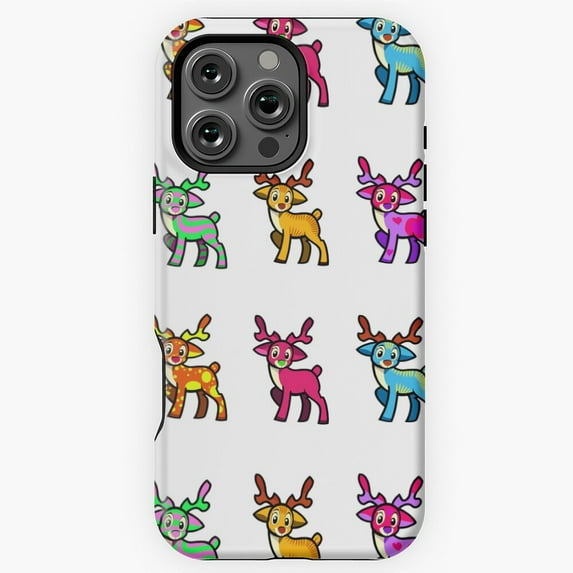 St. Nicks Reindeer Colors Cute Phone Case for iPhone 11 12 13 14 15 16 17 Pro Max