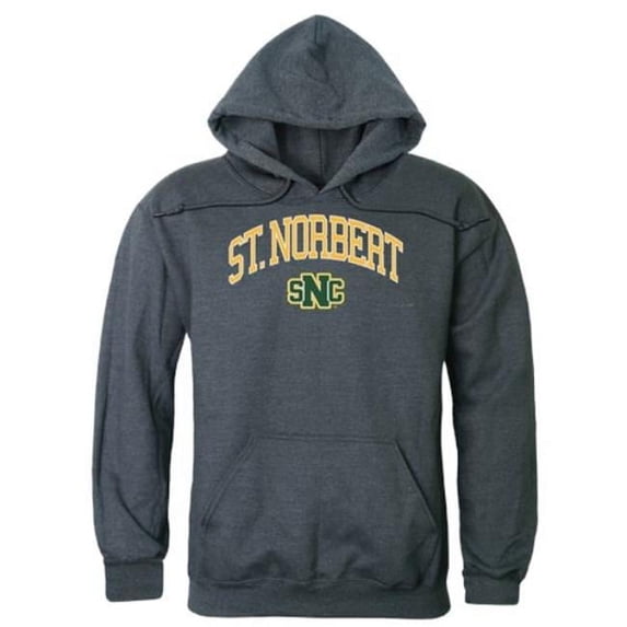 St. Norbert College Green Knights Campus Hoodie, Heather Charcoal - 2XL