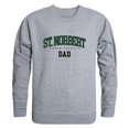thumbnail image 1 of St. Norbert College Green Knights Dad Crewneck Sweatshirt, Heather Grey - Extra Large, 1 of 1