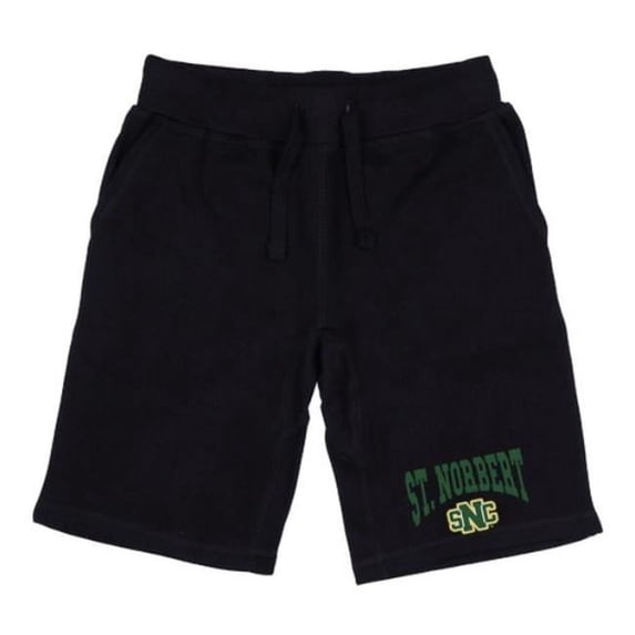 St. Norbert College Green Knights Premium Shorts, Black - Small