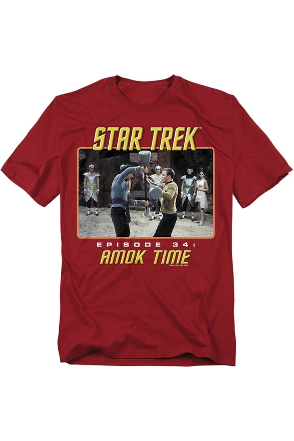 St Original Amok Time Adult 18/1 T-Shirt Cardinal
