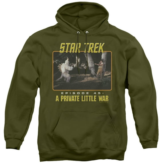 St Original Episode 45 Adult Pullover Hoodie Sweatshirt Military Green