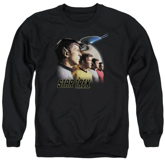 St Original Forward To Adventure Adult Crewneck Sweatshirt Black