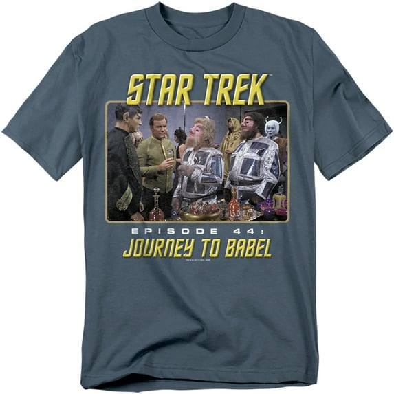 Star Trek Men's Journey To Babel T-shirt Medium Slate