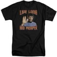 thumbnail image 1 of St Original Live Long And Prosper Adult Tall T-Shirt Black, 1 of 1