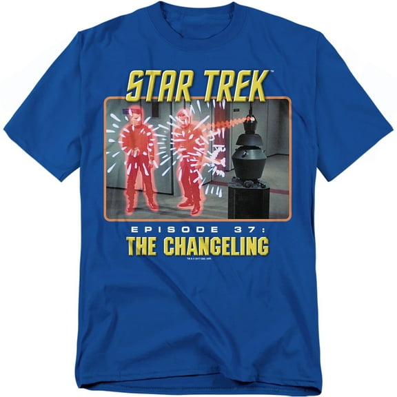 Star Trek Men's The Changeling T-shirt Small Blue