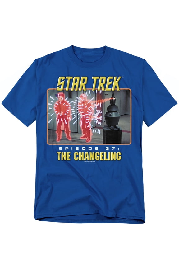 Star Trek Men's The Changeling T-shirt Small Blue