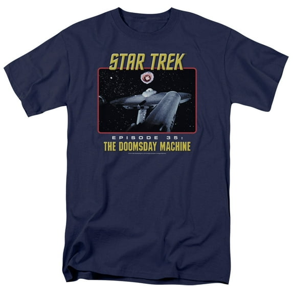 Star Trek Men's The Doomsday Machine T-shirt Medium Navy