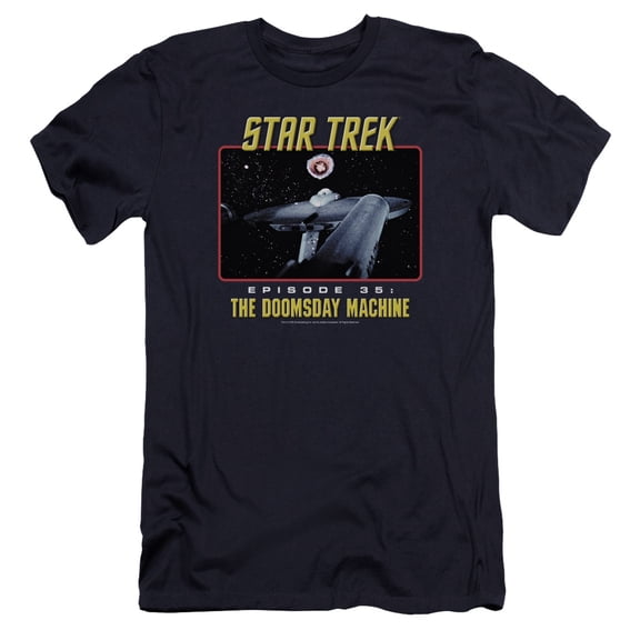 St Original The Doomsday Machine Premium Canvas Adult Slim Fit 30/1 T-Shirt Navy