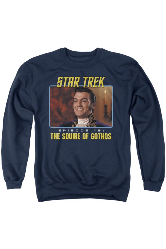 St Original The Squire Of Gothos Adult Crewneck Sweatshirt Navy