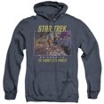 thumbnail image 1 of St:Original The Trouble With Tribbles Adult Heather Hoodie Sweatshirt Navy, 1 of 1