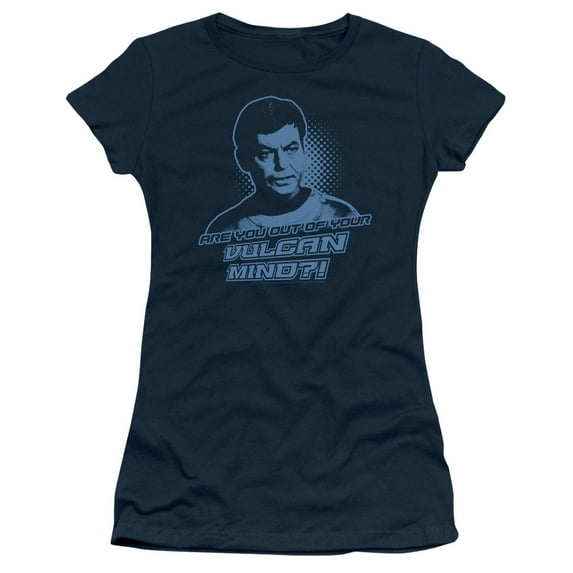 St Original Vulcan Mind Junior Women's Sheer T-Shirt Navy