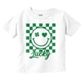 thumbnail image 1 of St Paddy Lucky Clover Happy Face Toddler Boy Girl T Shirt Infant Toddler Brisco Brands 6M, 1 of 1